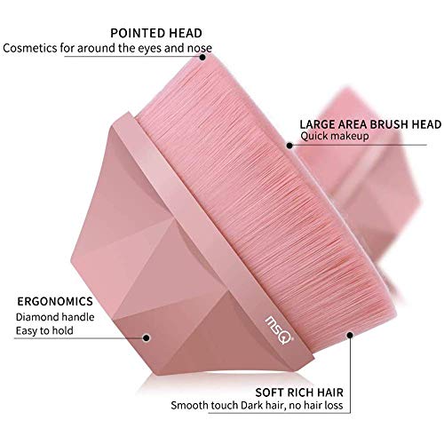 Foundation Brush Makeup Brush With Case, Pink #TOP1