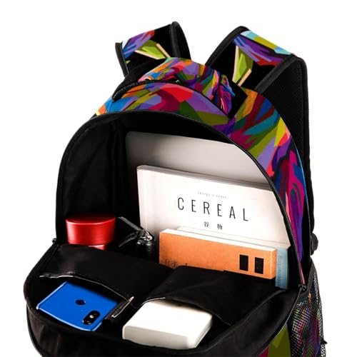 Sac à dos voyage abeille et fleurs avec compartiment ordinateur ergonomique - 4