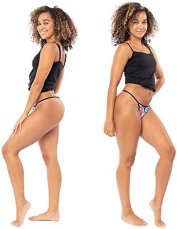 Sexy Basics Women's 12 Pack String Bikini - T-Back Thong Underwear | Buttery Soft No Show Panties - Image 2