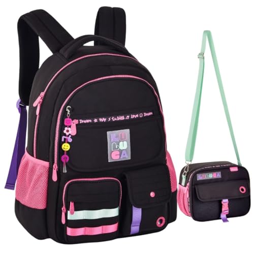 Kit Mochila e Lancheira Escolar Juvenil Da Youtuber Luluca Preto
