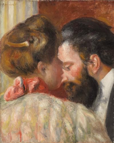 Impression d'affiches Confidence de Pierre Auguste Renoir Toile 60x90cm