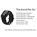 MOTONG Replacement Band For TomTom Silicone Repalcement Band For TomTom Multi-Sport GPS Watch,TomTom Multi-Sport + HRM,TomTom Multi-Sport Cardio Watch And More (Silicone Black)