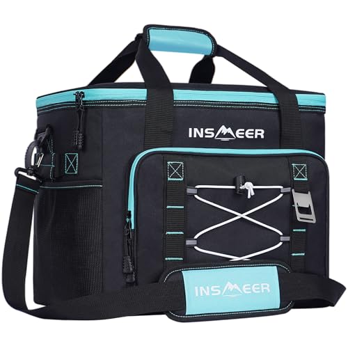INSMEER Bolsa Térmica Grande À Prova De Vazamentos 60 Latas/40 Litros - Refrigerador Isola... INSMEER Bolsa Térmica Grande À Prova De Vazamentos 60 Latas/40 Litros - Refrigerador Isola...
