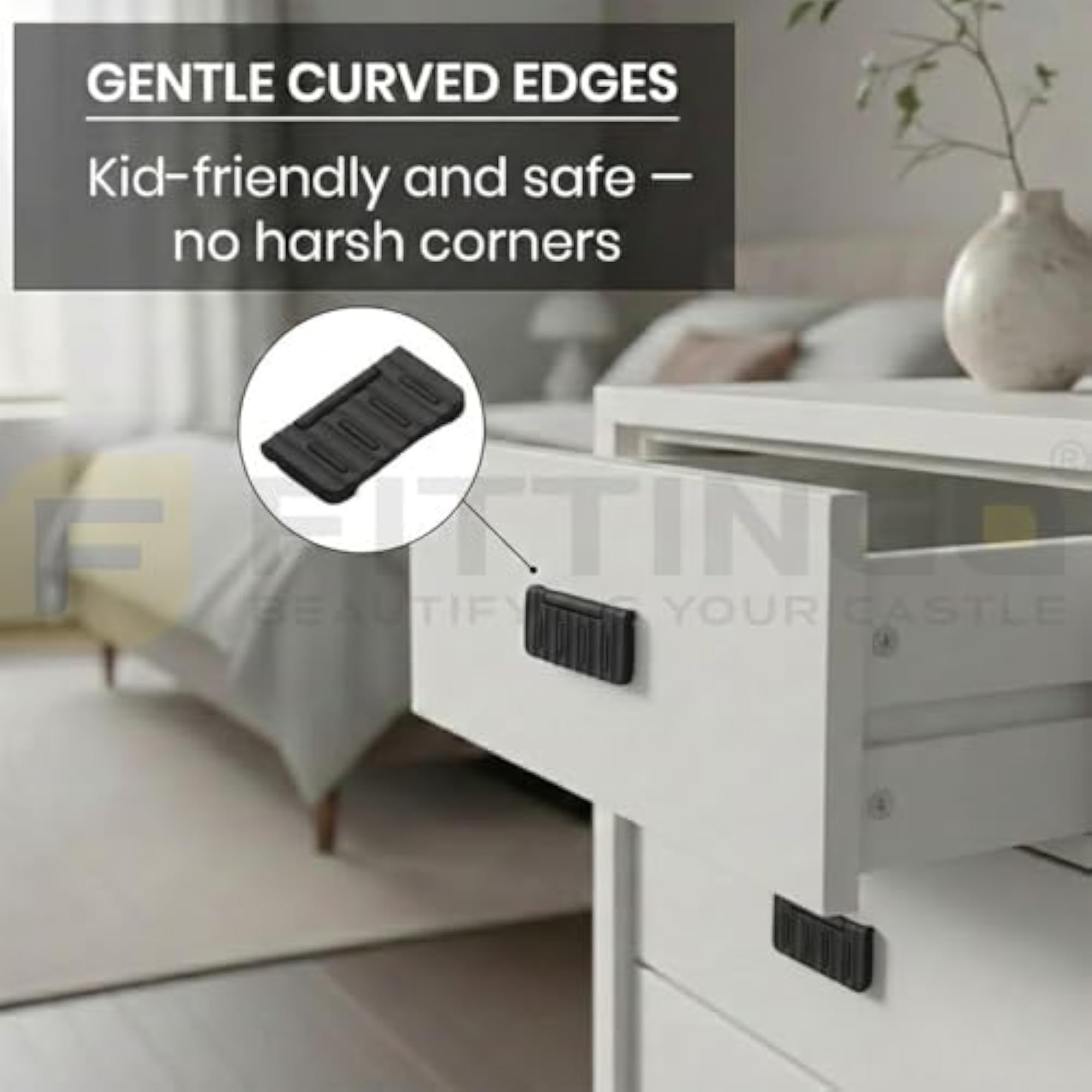 Rectangle Plate Drawer Kadi Cabinet Handle Pull