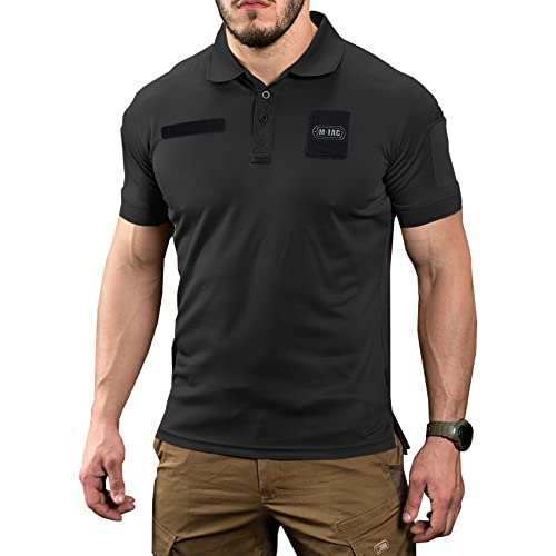 M-Tac Tactical Breathable Polo Shirt - Military Quick Dry Coolmax Short Sleeve T-Shirt for Men