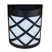 [Warm Light] Solar Light for Wall, porch, garden, fence, path; Sun powered outdoor Patio Deck Yard lamp, dusk to dawn sensor