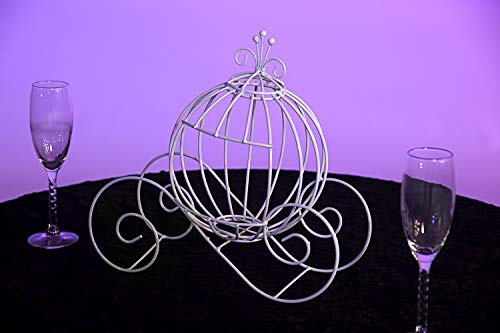 Anderson's White Wire Cinderella Coach, Wedding, Birthday, Special Event Décor/Centerpiece, 12 Inches #TOP2