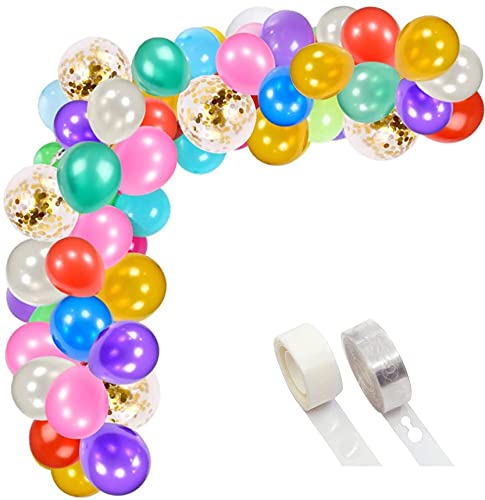 Image of Balloon Arch Decoration Kit 112 Pcs (METALLIC MIX)