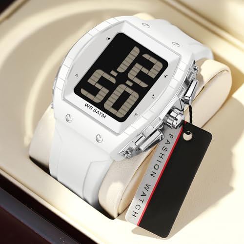Image of findtime Digital Watches for Elderly Men, Large Face Voice Talking Watch with English Speaking LED Backlight Big Number Easy to Read Timer Alarm 5ATM Waterproof
