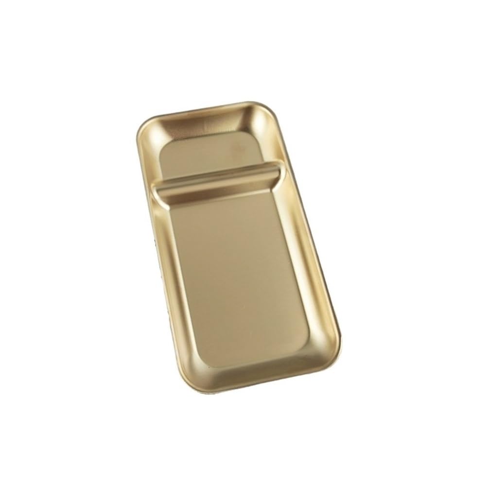 Mini Miski Taca na żywność ze stali nierdzewnej Talerze przekąski owocowe Zastawa stołowa(Gold)