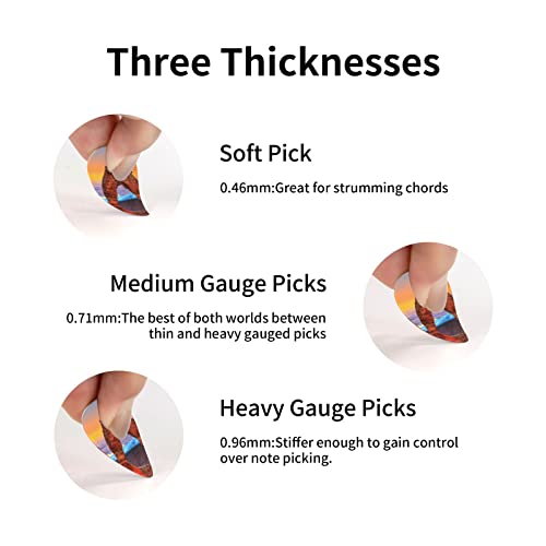 Arches National Park Lot de 3 médiators en celluloïd coloré pour guitare basse, amateurs de musique, joueurs de guitare, guitares électriques et acoustiques avec 0,46 mm, 0,71 mm, 0,96 mm - Les Beatles, Paul McCartney, John Lennon, RIngo Starr, George Harrison Arches National Park Lot de 3 médiators en celluloïd coloré pour guitare basse, amateurs de musique, joueurs de guitare, guitares électriques et acoustiques avec 0,46 mm, 0,71 mm, 0,96 mm – Image 6