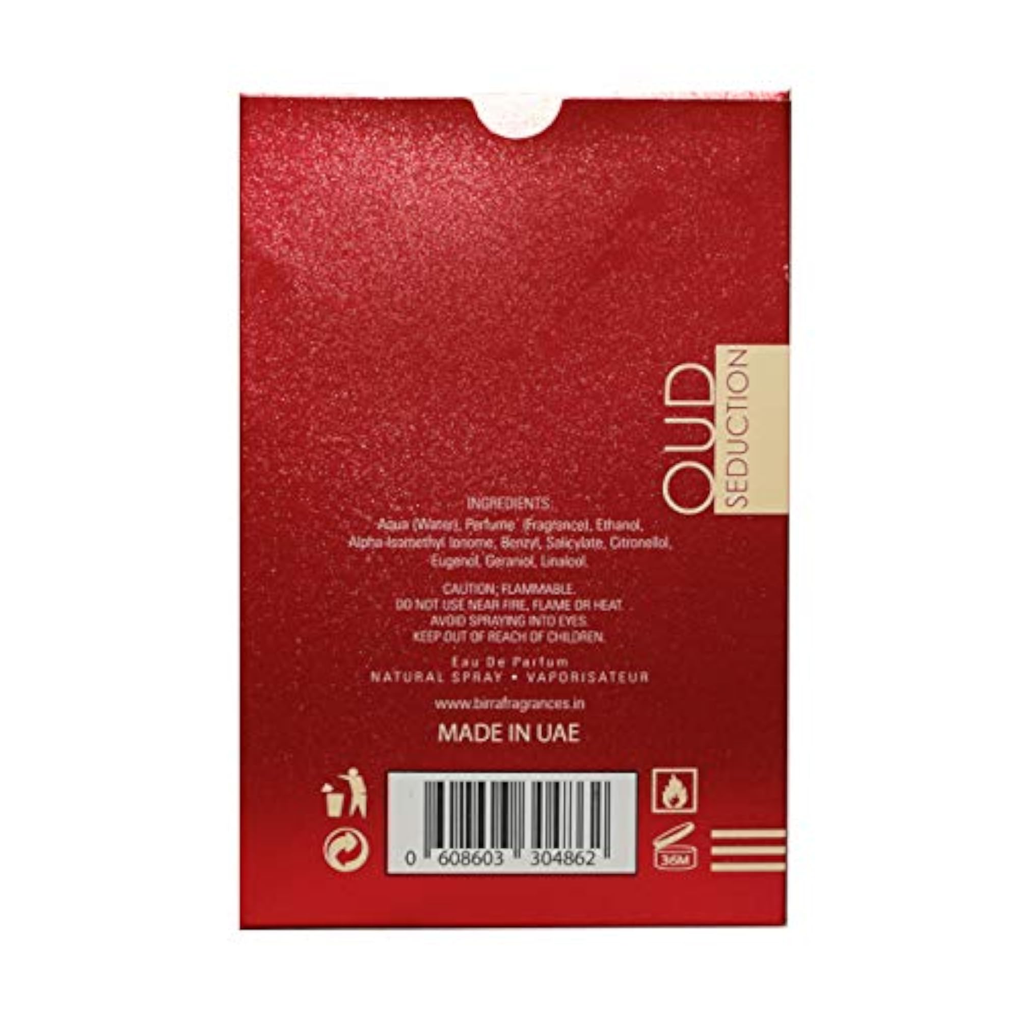Oud Seduction Eau De Parfum, 50ml Luxury Fragrance