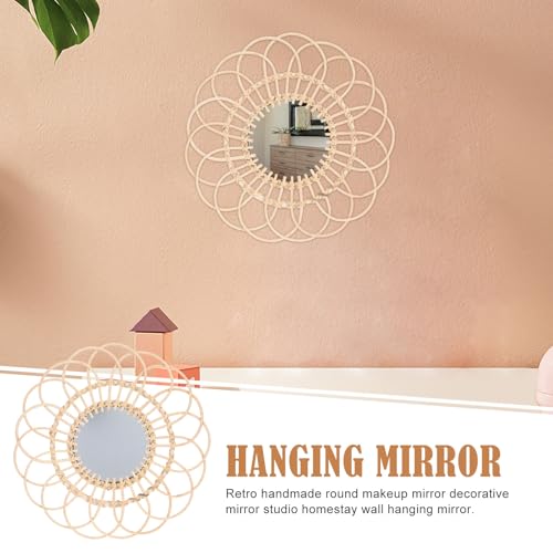 Miroir rotin elegant de haute qualite avec verre haute definition - 4