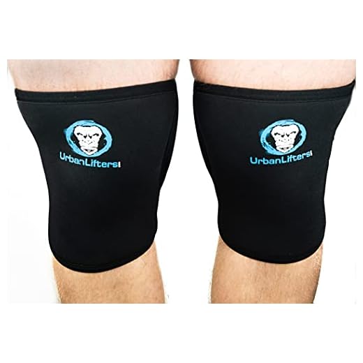 Urban Lifters Rodilleras (Par) 7mm Knee Sleeves Halterofilia (Negro, XL)