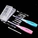Airgoesin 2 Lighted Tonsil Stone Remove Tool, 8 Tips, Tonsillolith Pick + Case Oral Clean Longer Attachment