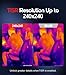 Flagfront Thermal Camera, 240 x 240 TISR Resolution, -4°F to 1022°F Temp Range, 25Hz Infrared Camera with Temperature Alarm, 50°FOV Handheld Thermal Imaging Camera