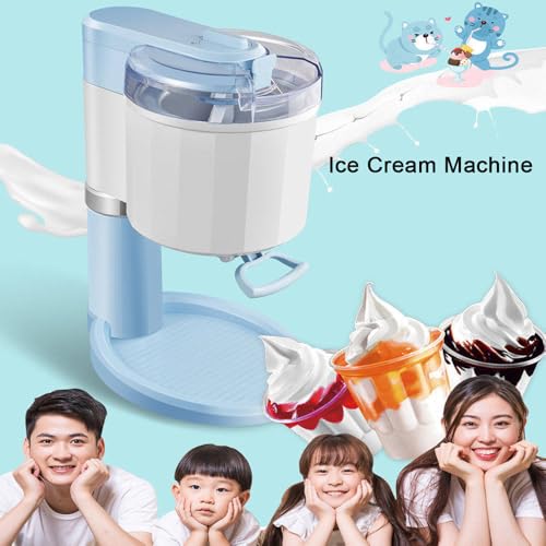 LTdlhFk Eiscreme-Maschine,Joghurt-Eiscreme-Maschinen,Doppelklingen-Rührwerk,Lebensmittelqualität Liner,Home DIY Automatische Eiscreme-Maschine,Für Home Cafe Eiscreme Machen – Bild 3