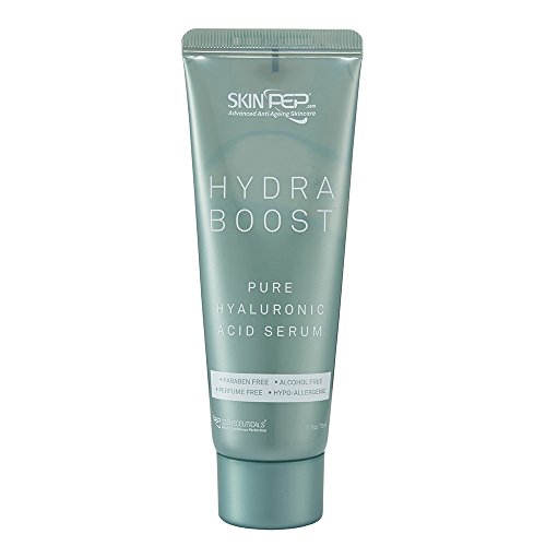 SkinPep Hydra Boost - Hyaluronic Acid Serum + Hypo-Allergenic + Acid Free - SkinPep Best Choice For Premium Quality Serum. (70ml)