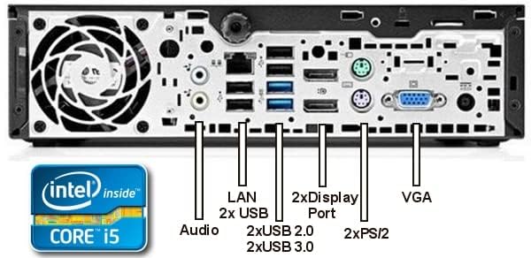 HP i5 EliteDesk 25cm Silent Mini-PC Business Office Multimedia Computer mit 3 Jahren Garantie! - Intel Core i5 4570S 4x3.60GHz - 8GB RAM - 256 GB SSD - USB3 - Windows 11 Prof. 64-Bit - #7275