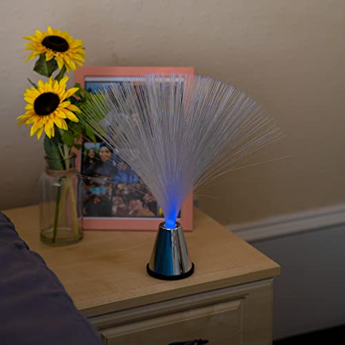 Innoteck Fibre Optic Lamp – Colour Changing LED Light with Rotating Effect – Battery Operated Fibre Optic Night Light for Kids Bedroom, Party Décor, Mood Lighting & Home Decoration - Image 6
