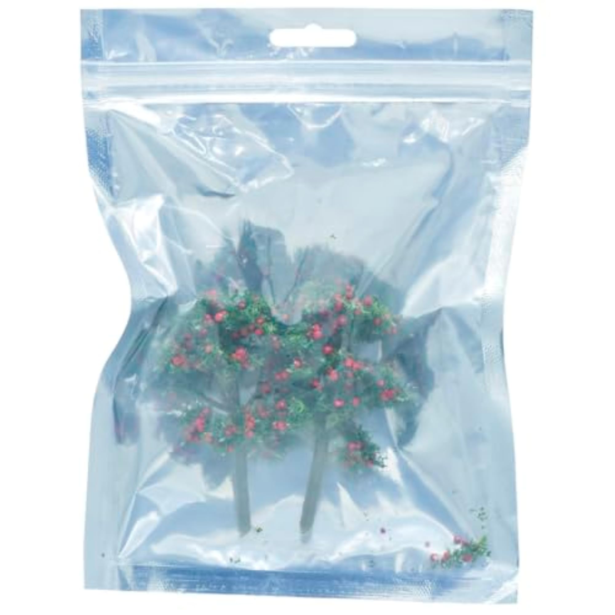 Miniature Artificial Tree with Red Berry, Set of 2