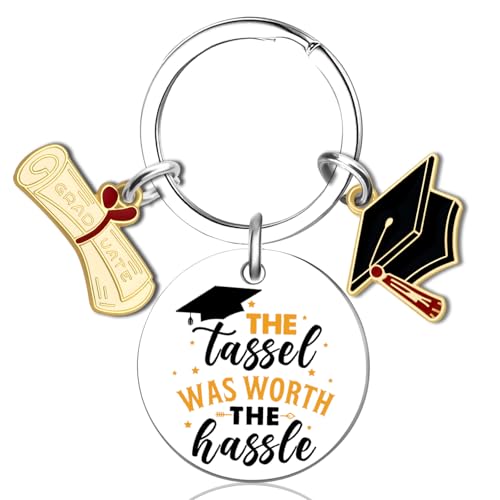 Klpoyu Class of 2026 Graduation Gifts for Her Him Graduation Keychain Last First Day Senior 2026 Decorations Gifts for High School Senior College Masters Degree Graduate Gift Ideas