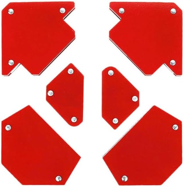 Inditrust new Multi Angle magnetic welding holder clamps set Maf with 2pcs x 3inch arrow type, 2pcs x triangle and 2pc x mini, strong magnet pull (Pack of 6)