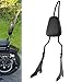 NATGIC Motorrad Rückenlehne PU-Leder Rücksitz Sozius Rückenlehnenpolster Aufrechte Abnehmbare Sissy Bar Rückenlehne für Sportster XL883C XL883R XL1200R XL1200C XL1200S XLH883 XLH1200 (Schwarz)