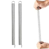 SLNNROA Extension Metal Tension Stainless Steel Spring Steel Dual Hook Construction Tension Springs with Hook Ends for Machinery Repair Industrial Screen Door Spring 3/8