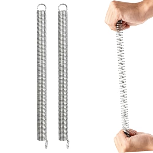 SLNNROA Extension Metal Tension Stainless Steel Spring Steel Dual Hook Construction Tension Springs with Hook Ends for Machinery Repair Industrial Screen Door Spring 3/8