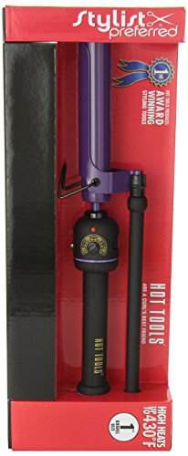 Hot Tools 2108 Nano Ceramic Marcel Curling Iron, Black/Purple, 1 Inch #TOP2