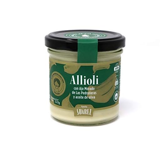Allioli con Ajo Morado y Aceite de Oliva - Familia Suárez - Tarro 135 gr