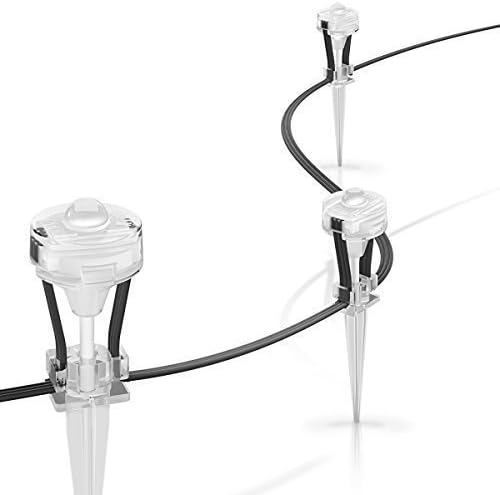 OSRAM LIGHTIFY LED Gardenluminaire Tunable White Gardenspot Mini 9 Spots, 5m Length/dimmable/warmwhite 2700K (incl. 5 Meter Cable) Works with Alexa [Energy Class G]