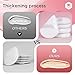 JOLY Powder Puff for Face Makeup Triangle Sponge Beauty Blender Puffs Stocking Stuffers for Loose Powder and Foundation (6Pcs White)
