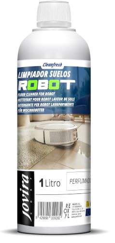 Limpiador Suelos Robot Concentrado 1 Litro | Fregasuelos para Robot Aspirador y Friegasuelos | Limpieza Profunda, Secado Rápido, Aroma Fresco, Compatible con la Mayoría de Robots