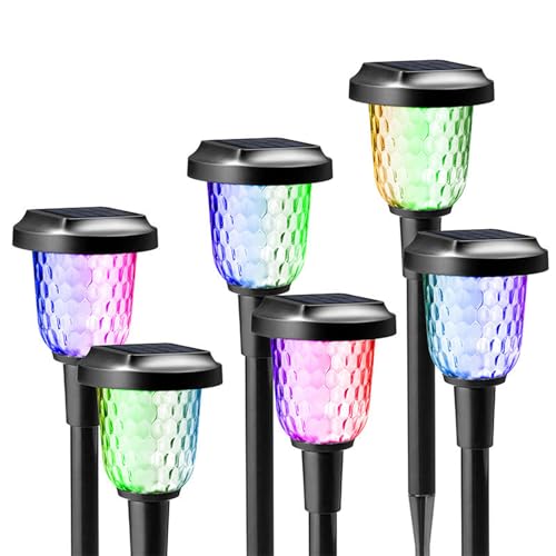 Iluminación solar exterior para evitar caídas en zonas de césped 7