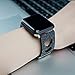 Bling Band Compatible with Apple Watch Band Glitter 38MM 40MM 41MM Series 4 3 2 1,Girls Cute Shiny Sparkle Leather Replacement iWatch Wristbands Soft Watch Strap with Heart Shape Design (Black)