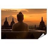 islandburner Prime Bild Poster Buddha Borobudur Premium 