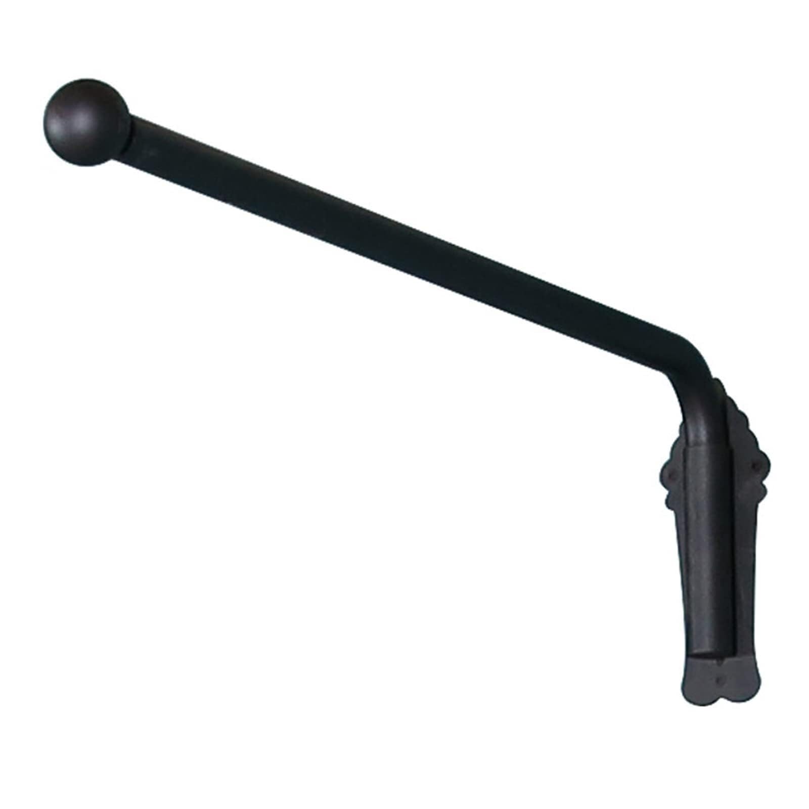 Door Curtain Rail Swing Arm, Heavy Duty Swing Arm Curtain Rod With Finials, Black, Gold, 70-120cm, 180 Swivel