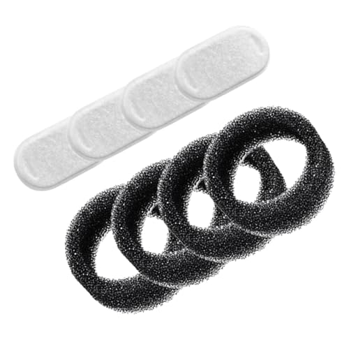 jojofuny Filtros para Bebederos de Gatos de Acero Inoxidable 4 Filtros y 4 Almohadillas de Filtración Repuestos para Dispensadores de Agua de Mascotas Doméstico y Comercial