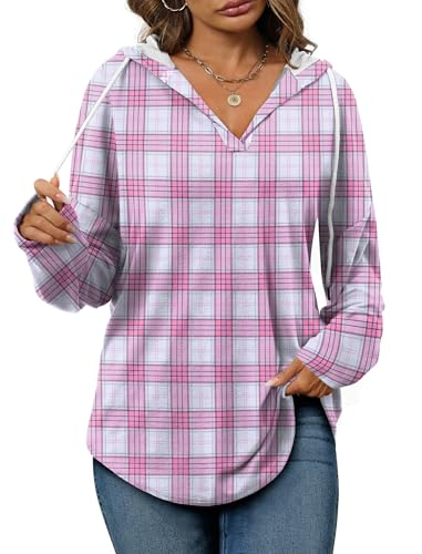 Image of Bofell Womens Fashion Tops Hoodies for Women Pullover Oversized Sweatshirts Long SLeeve Shirts Loose Fit