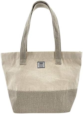 Santa Playa, Shopping Bag Handmade from Repurposed Denim - Durable, Natural, Washable, Eco Friendly, Sustainably Sourced, Reusable - Versatile for Farmers Market, Traveling, Groceries & More - Salou