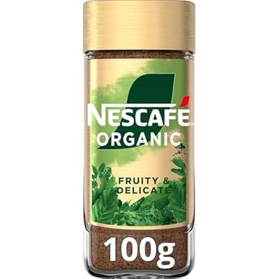 Nescafe - NESCAFÉ GOLD ORGANIC aroma y sabor  café soluble 100 % arábica  certificado por Fairtrade  frasco de vidrio  100 g