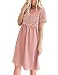 Lookbook Store Women Lace Crochet Back Keyhole A Line Short Casual Babydoll Dress