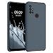 Produktbild kwmobile Hülle kompatibel mit Motorola Moto G30 / Moto G20 / Moto G10 Hülle - Silikon Handy Case - Handyhülle weiche Oberfläche - kabelloses Laden - Dunkler Schiefer