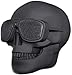 Produktbild QKa Drahtlose Bluetooth-Lautsprecher, Skull Shape Audio mit LED-Licht & USB-Interface FM Pluggable TF,Black