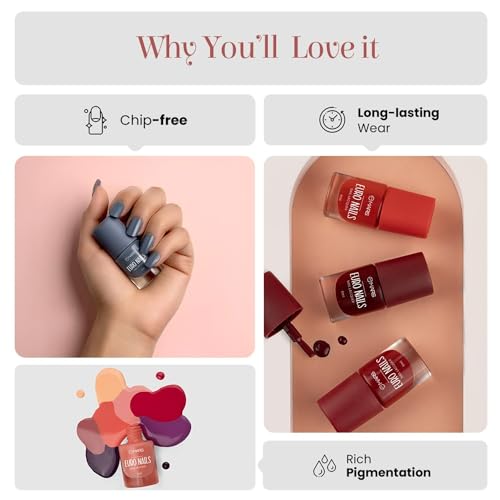 Image of MARS EURO Nail Lacquer | Glossy Gel Finish | Rich Pigmentation | Chip Free | Quick Drying Formula | Long Lasting Nail Polish for Women | (6.0 ml) (Shade-12) (Pack of 3)