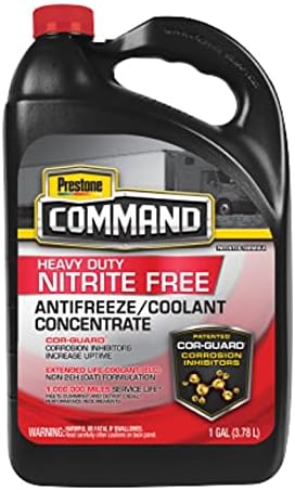 Cor-Guard Command Nitrite Free Extended Life Antifreeze and Coolant Concentrate, Red, 1 Gallon, Pack of 6