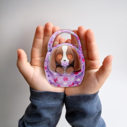BABY PAWS, TINY Collectible Pet Figures, die ihre Augen schließen und eine Tragetasche enthalten. Kinder ab 3 Jahren und älter