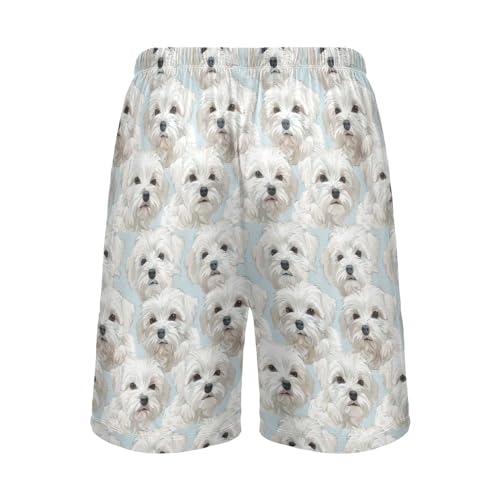 Men's Pajama Bottoms, Colorful Pattern Sleep Pajamas Shorts Sleepwear Lounge Wear Short Pants2